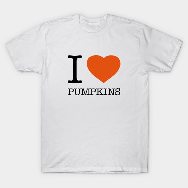 I LOVE PUMPKINS T-Shirt by eyesblau